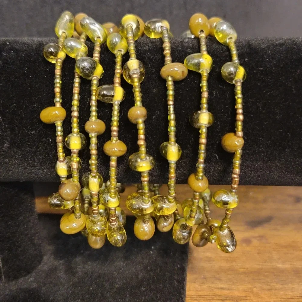 Green Spiral Bracelet